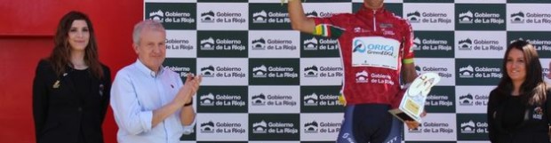Emilio del Río entrega los trofeos de La Vuelta Ciclista a La Rioja 2014
